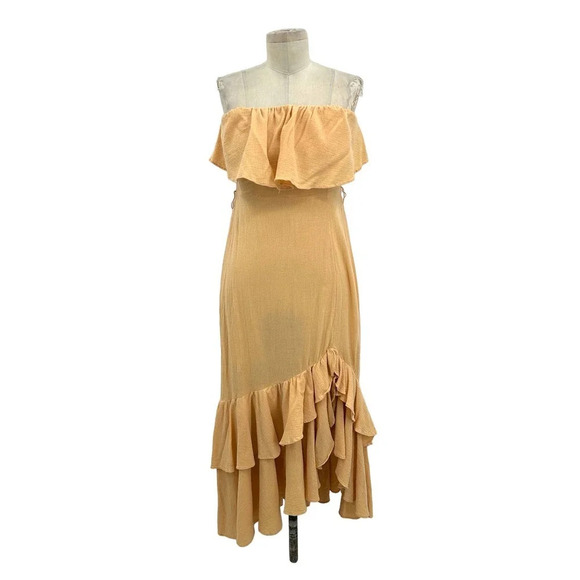 Free People Endless Summer Tavia Strapless Maxi Dress Neutral Size XS - Picture 2 of 9